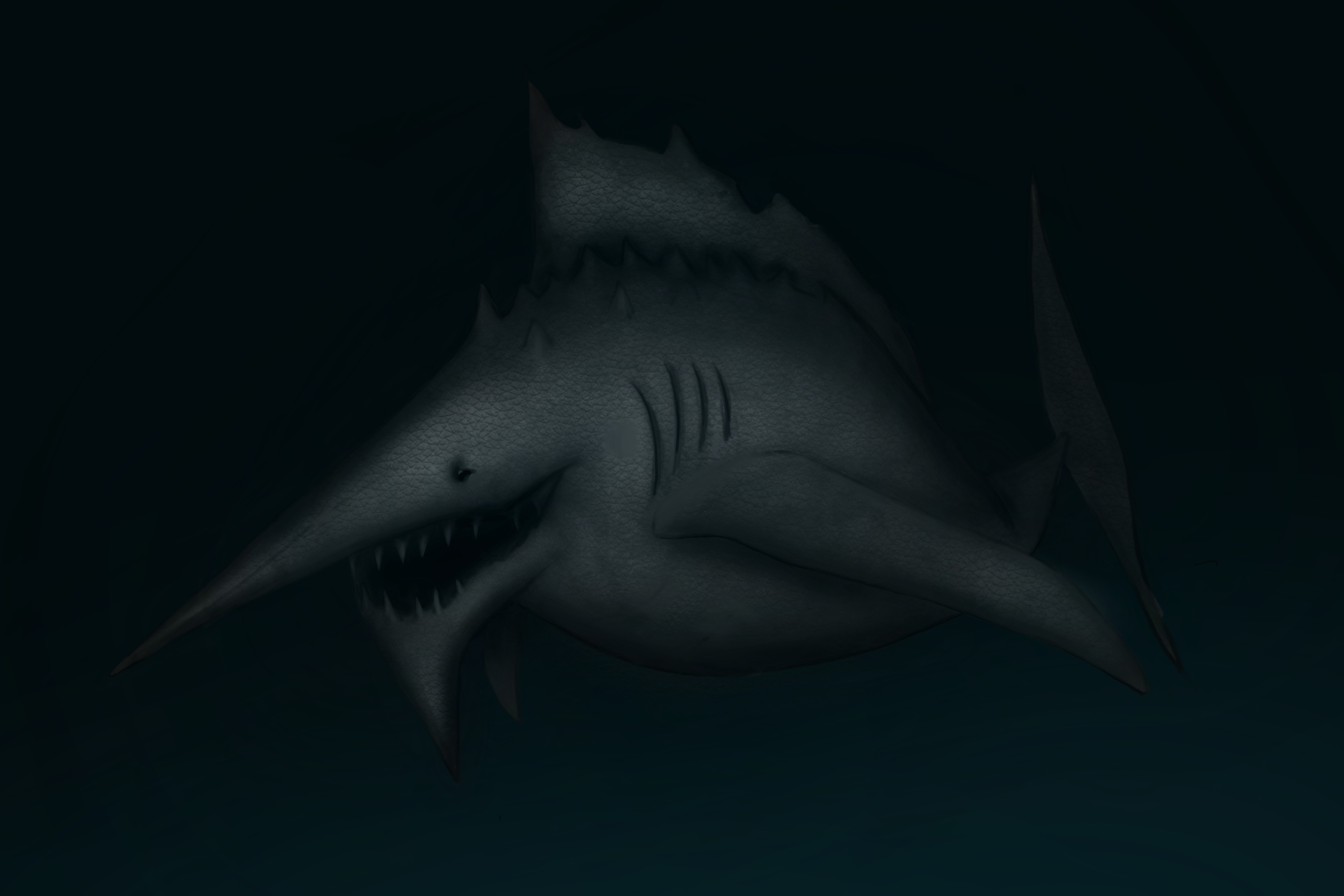 Rendered image of sea creature