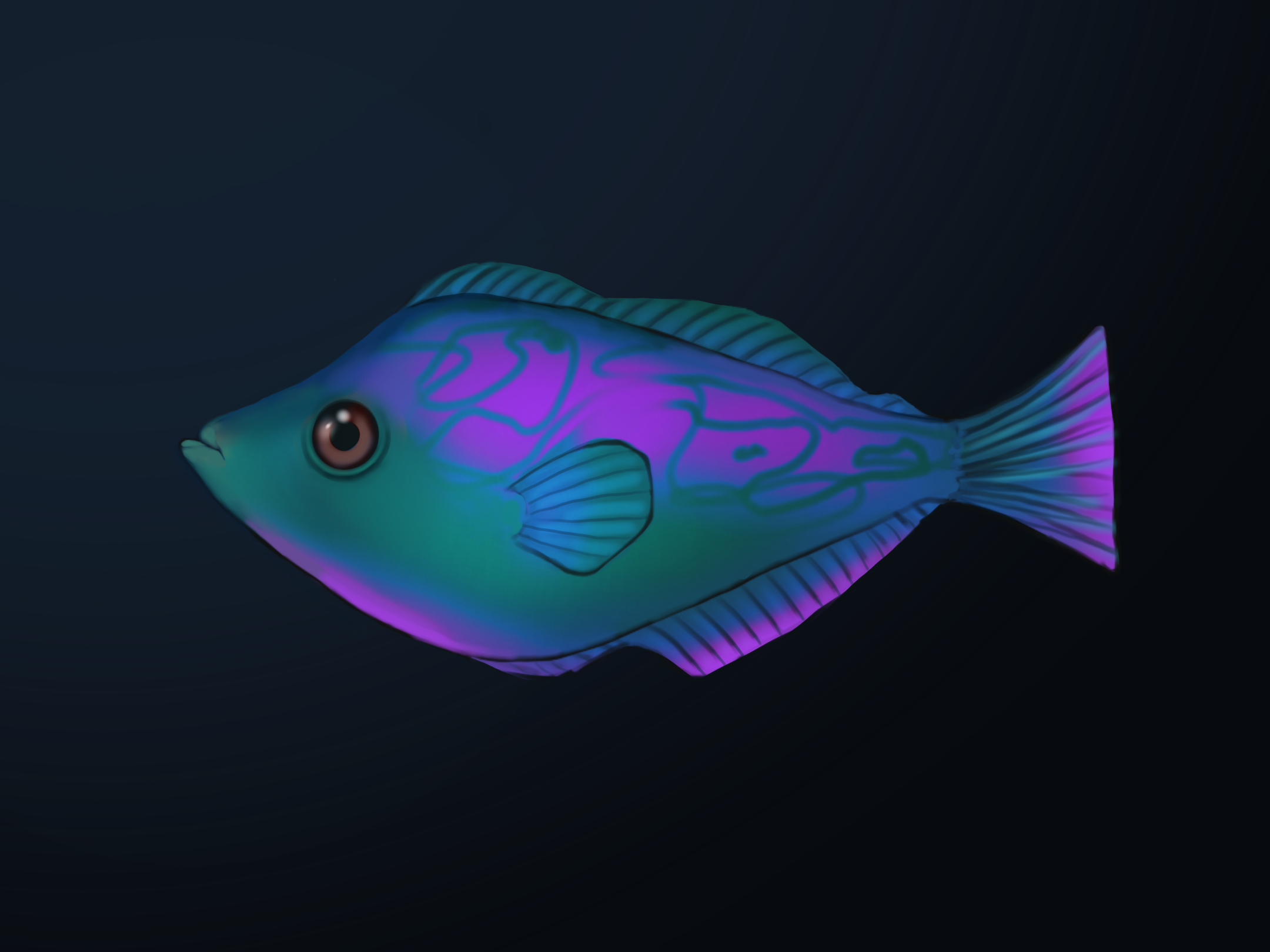 Rendered image of a fish