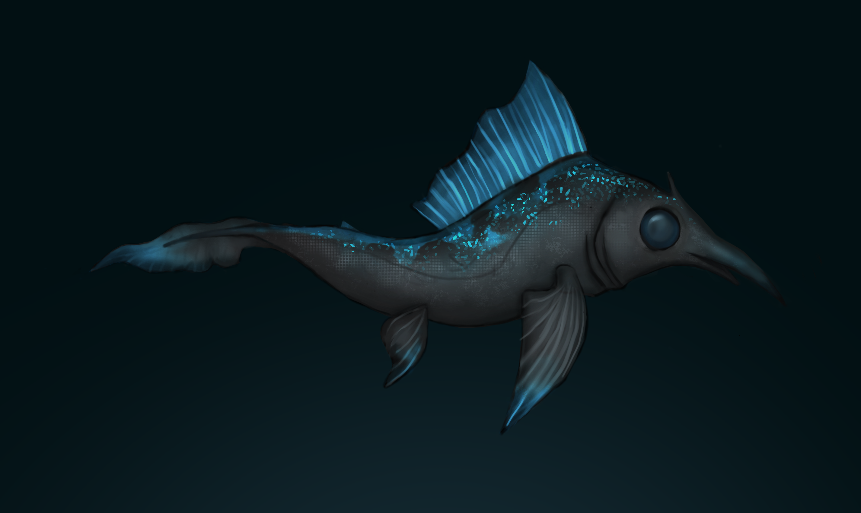 Rendered image of sea creature